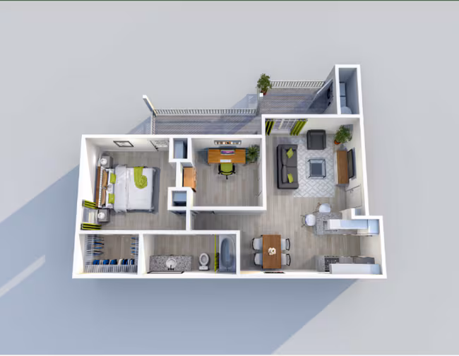Unit 1413 1131 floor plan